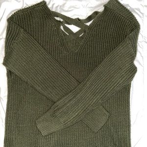 Green Knitted Sweater